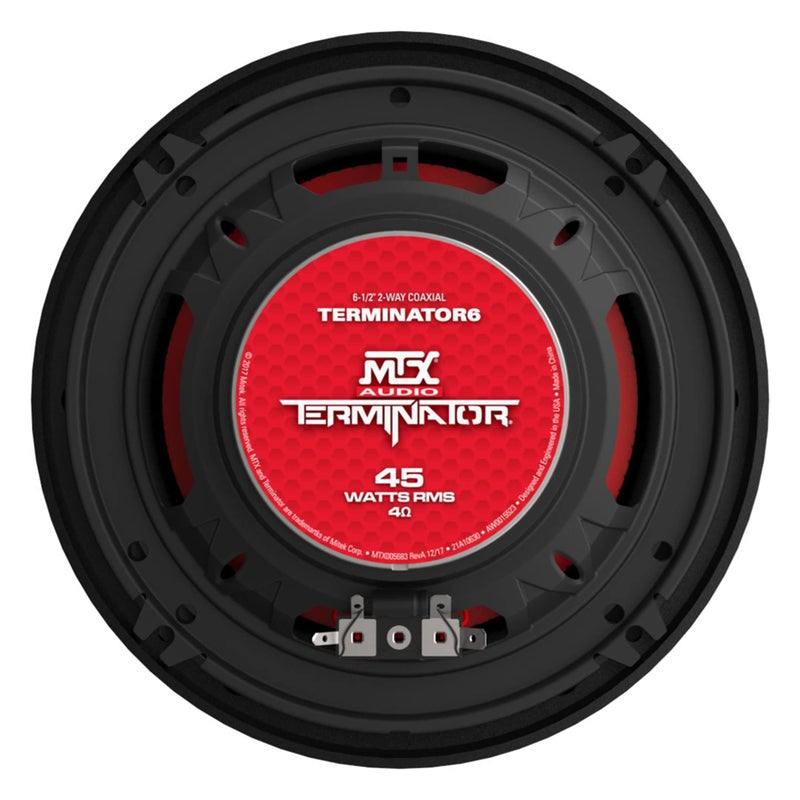 MTX Terminator6 45 Watt RMS 2 Way Polypropylene Coaxial Car Speakers - Image 4